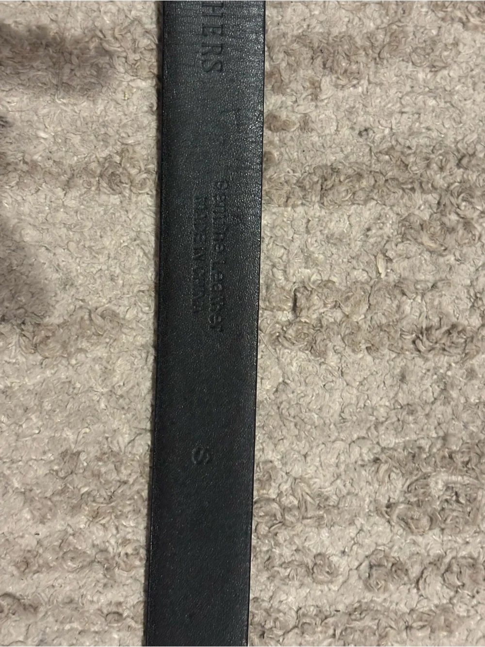 Brooks Brothers Black Leather Dress Belt